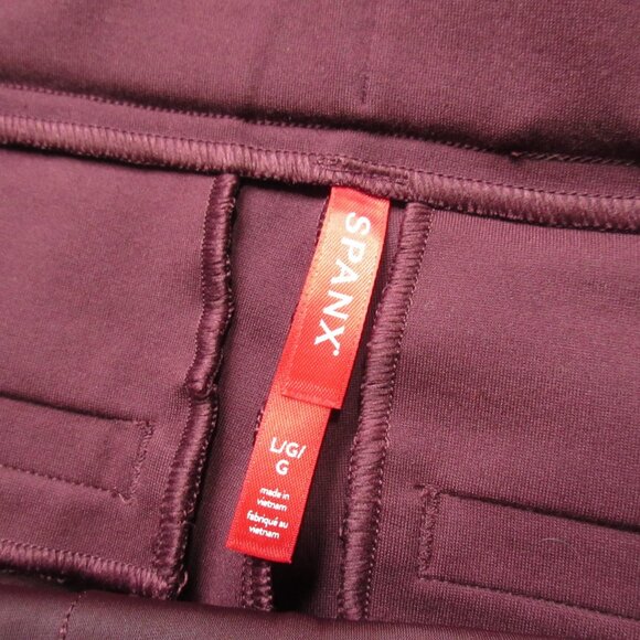 NWT SPANX 20254R The Perfect Pant in Chianti Slim Straight Ponte Knit L - Picture 4 of 6